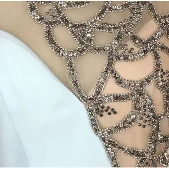 Vienna Prom Red Asymmetrical Neck Dress 10 - Picture 3 of 11